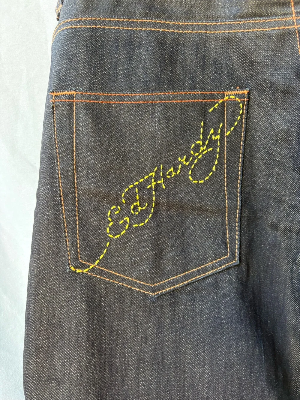 Ed Hardy Love kills Slowly Dark Wash Relaxed Jeans